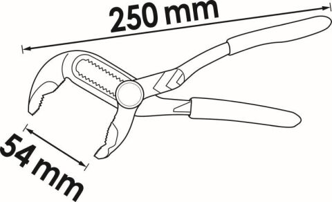 Плоскогубцы переставные L-250 мм