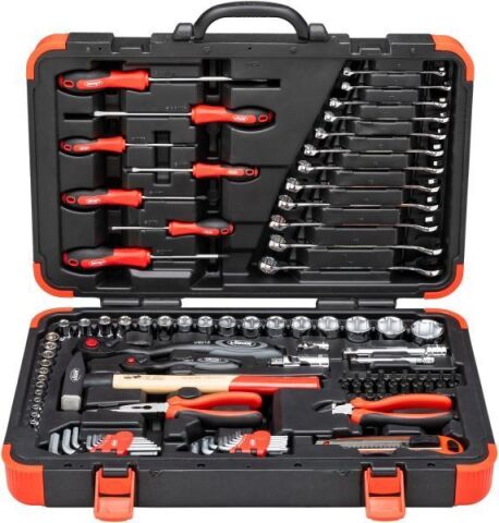 Набір інструментів комбінований 1/2", 1/4" (головки, головки зі вставкою) 95 од. (хромовані)