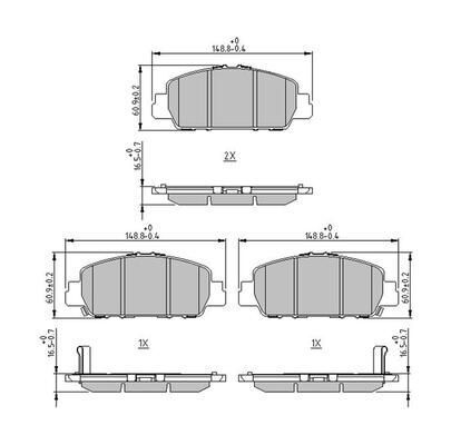 Колодки гальмівні дискові (комплект 4 шт)