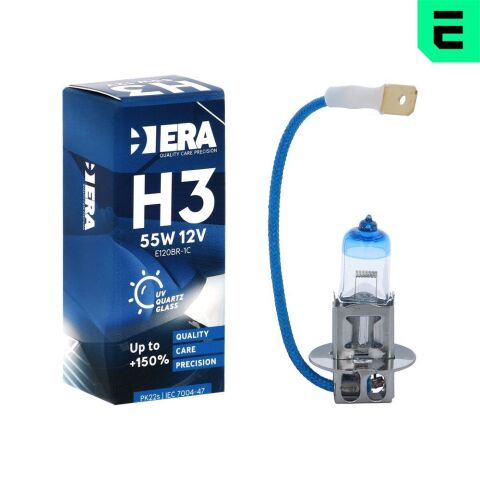 Лампа галогенная H3 12V 55W PK22s +150