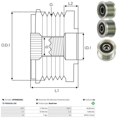 Муфта генератора