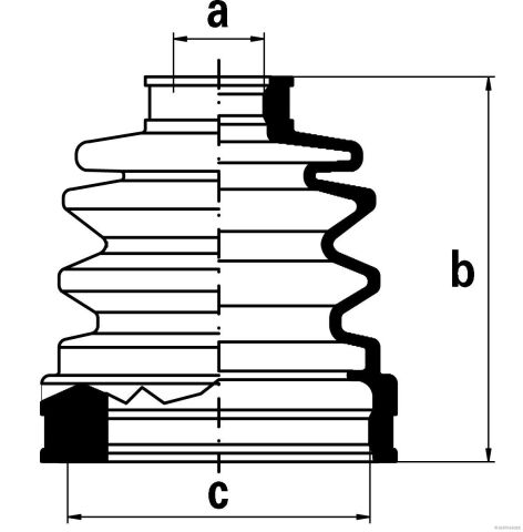 Пыльник ШРКШ резиновый + смазка