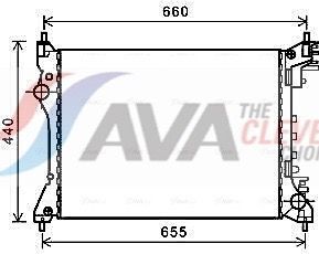 Радиатор сист. охлаждение двигатель. doblo, opel combo tour 1.4 10-