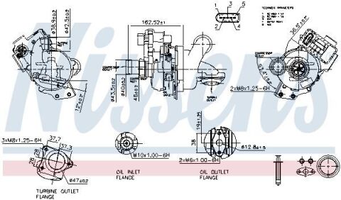 Турбіна transit connect, tourneo connect, mondeo iv, s-max Турбіна transit connect, tourneo connect, mondeo iv, s-max