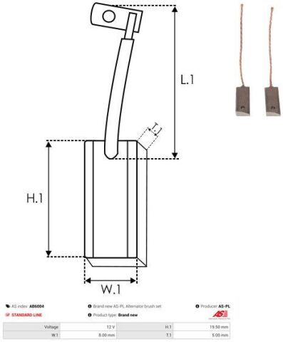 Вугільна щітка, генератор