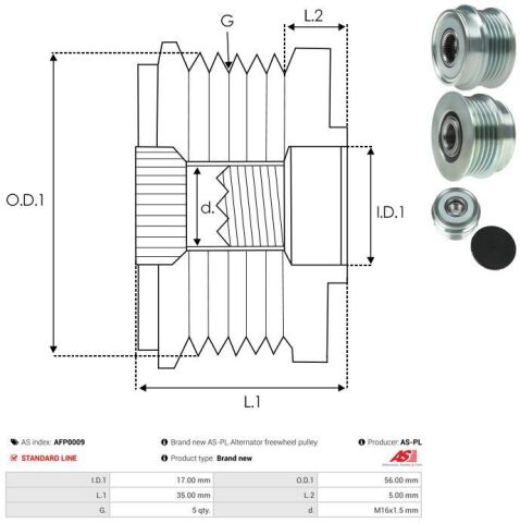 Обгінна муфта генератора Обгінна муфта генератора