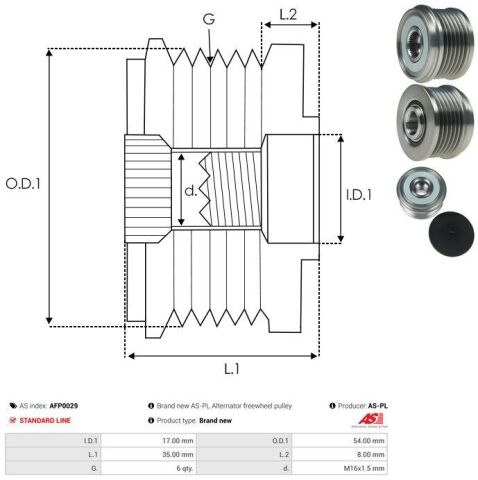 Обгінна муфта генератора Обгінна муфта генератора