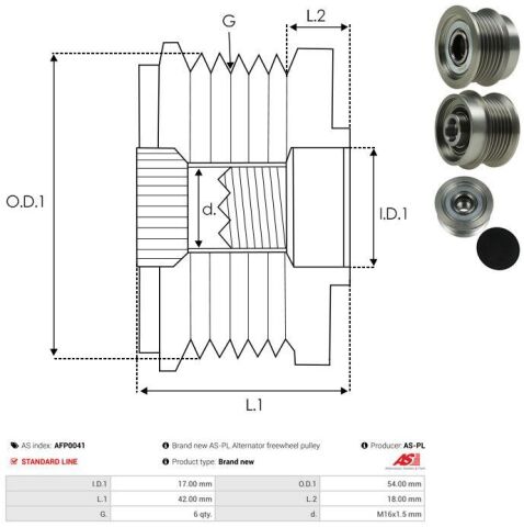 Обгінна муфта генератора Обгінна муфта генератора