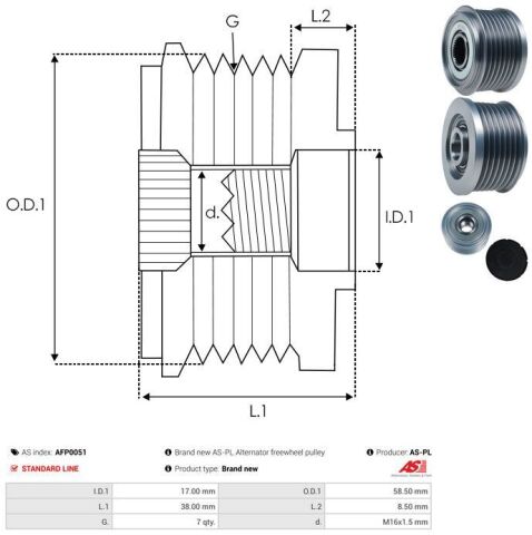 Обгонная муфта генератора Обгонная муфта генератора