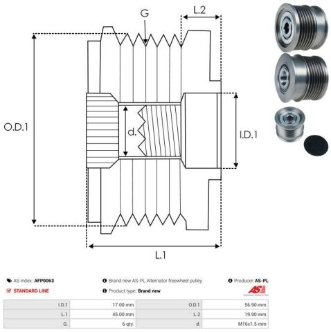 Обгонная муфта генератора