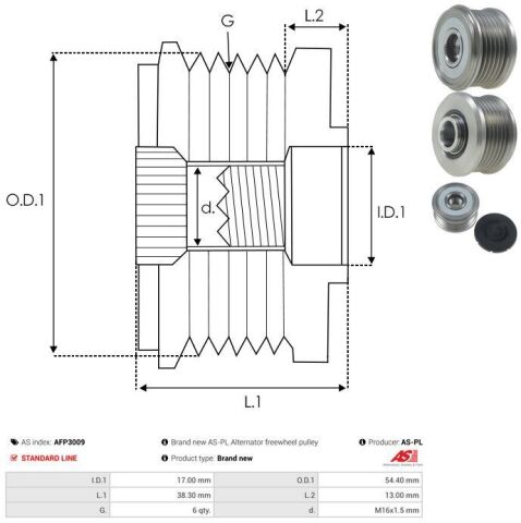 Обгінна муфта генератора Обгінна муфта генератора