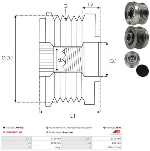 Обгінна муфта генератора Обгінна муфта генератора
