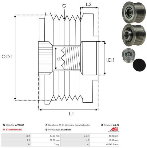 Обгінна муфта генератора Обгінна муфта генератора