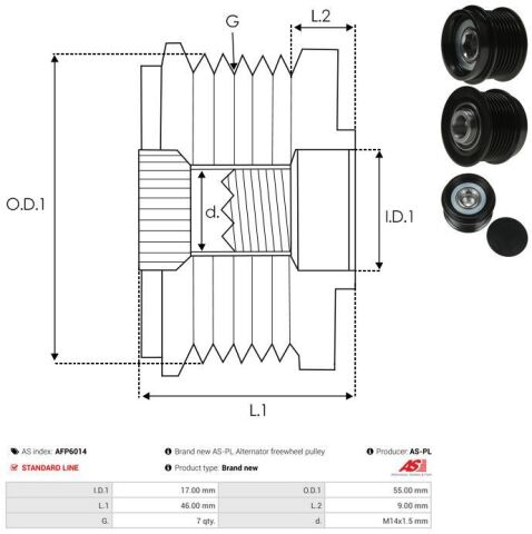 Обгінна муфта генератора Обгінна муфта генератора