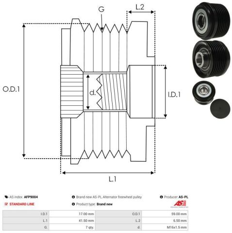 Обгінна муфта генератора