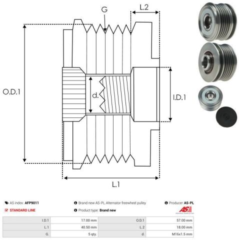 Обгінна муфта генератора Обгінна муфта генератора