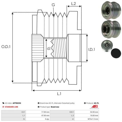 Обгінна муфта генератора Обгінна муфта генератора