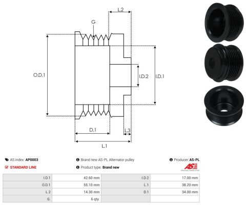 Ременный шкив, генератор