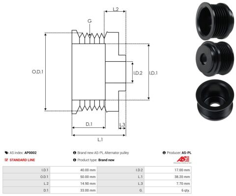 Ременный шкив, генератор Ременный шкив, генератор