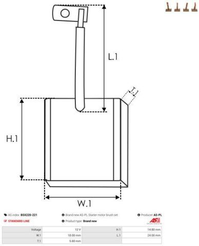 Вугільна щітка, стартер