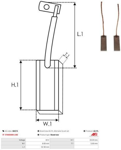 Вугільна щітка, генератор