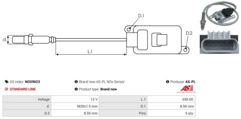 Датчик NOx, система впорскування сечовини