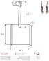 Щітки генератора (12V) (7.7x22.4x20) (вугільні), фото 4 - интернет-магазин Auto-Mechanic