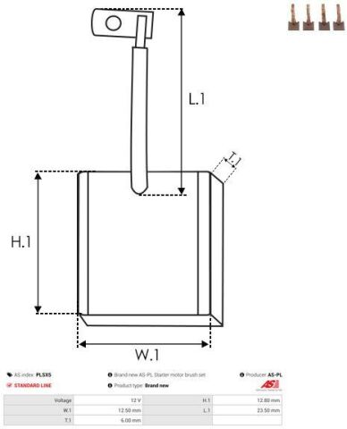 Вугільна щітка, стартер