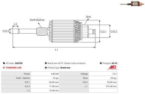 Ротор стартера