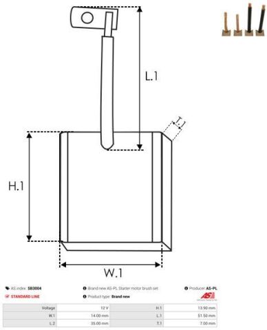 Вугільна щітка, стартер