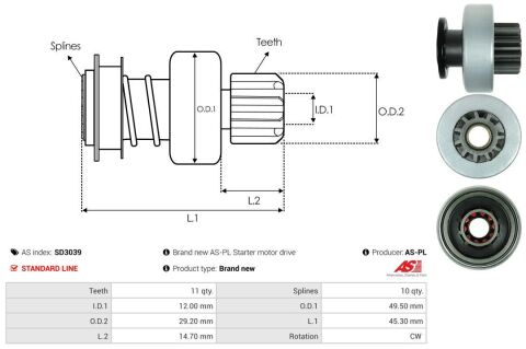 Механізм вільного ходу, стартер Механізм вільного ходу, стартер