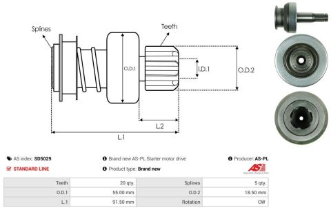Механізм вільного ходу, стартер