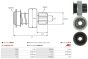Бендикс стартера Hyundai i20/i30/ix20/Kia Carens/Ceed/Cerato/Soul 06- (z=8), фото 8 - интернет-магазин Auto-Mechanic