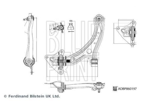 Важіль підвіски (передній) (L) Honda Insight/Jazz III 08-