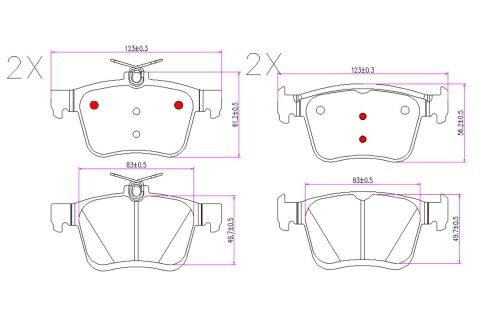 Колодки гальмівні (задні) Audi A3/VW Golf 12-/Touran/Passat B8 14-/Skoda Karoq 17-/Octavia 20-