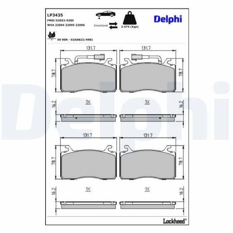 Комплект тормозных колодок, дисковый тормоз Комплект тормозных колодок, дисковый тормоз