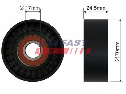 Натяжний ролик, поліклиновий ремінь