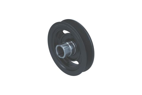 Шків, колінчатий вал