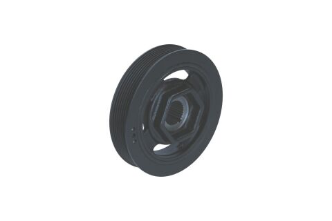 Шків, колінчатий вал