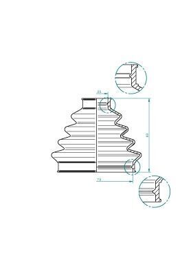 Пыльник, приводной вал