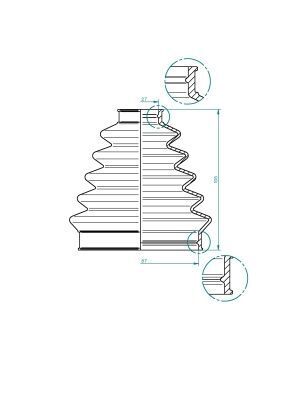 Пыльник, приводной вал