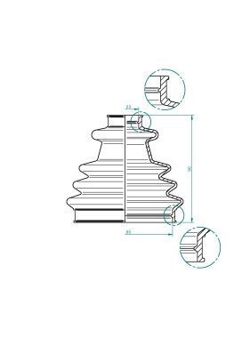 Гофрований кожух, приводний вал Гофрований кожух, приводний вал