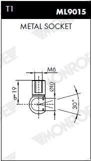Газовая пружина, капот