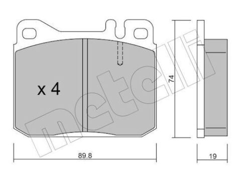 Комплект гальмівних накладок, дискове гальмо