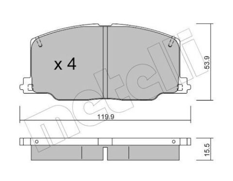 Комплект тормозных колодок, дисковый тормоз