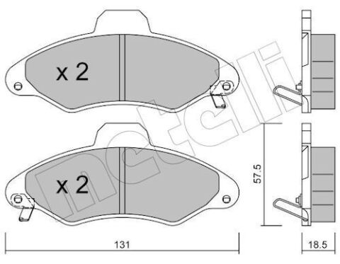 Комплект тормозных колодок, дисковый тормоз