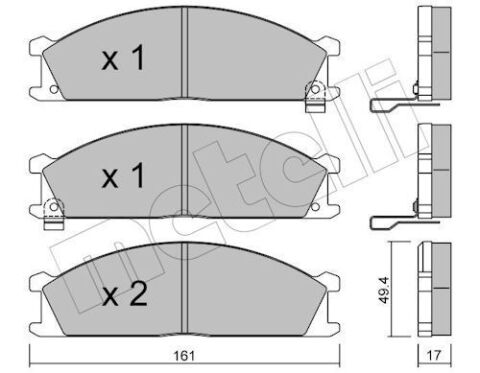 Комплект тормозных колодок, дисковый тормоз