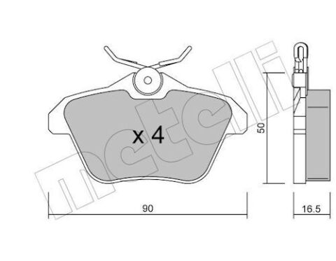 Комплект гальмівних накладок, дискове гальмо