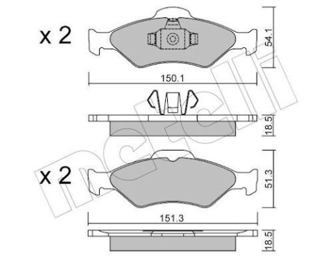 Комплект гальмівних накладок, дискове гальмо Комплект гальмівних накладок, дискове гальмо
