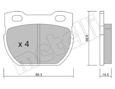 Комплект тормозных колодок, дисковый тормоз
